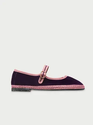 NIB Flabelus Randle Mary-Jane Velour Ballet Flats US 6.5 thumbnail 2