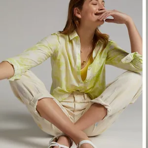 Anthropologie Pilcro The Cate‎ Classic Buttondown Collar Long Sleeve Shirt M thumbnail 3