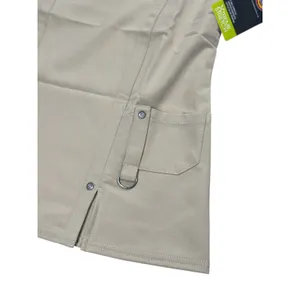 Dickies Xtreme Stretch V-Neck Scrub Top Dark Khaki‎ Stretch XXS Pockets Medical thumbnail 2