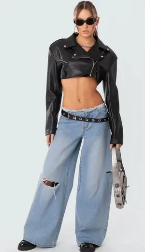 Edikted Leather Jacket thumbnail 3