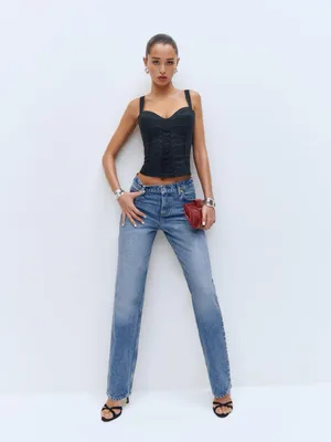 Reformation Abby Low Rise Straight Jeans thumbnail 2