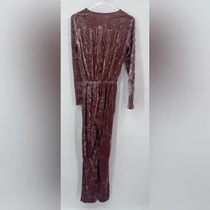 We Are HAH HOT AS HELL Revolve Jump On It Velvet Jumpsuit M NWT‎ $298 thumbnail 3