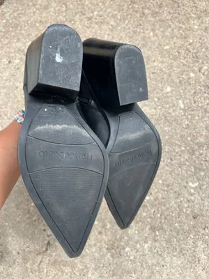 Franco sarto block heel leather ankle boots size 8.5 thumbnail 5