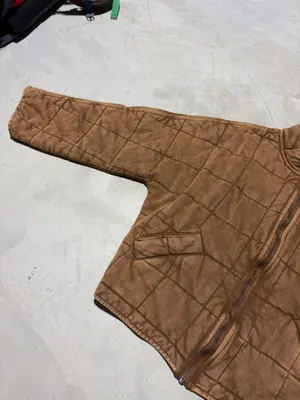 Free people dolman Quilted knit coconut Brown Zip-Front Jacket XS thumbnail 6