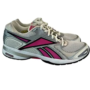 Reebok Women's Pink Gray Running Shoe J81691 059503 thumbnail 4
