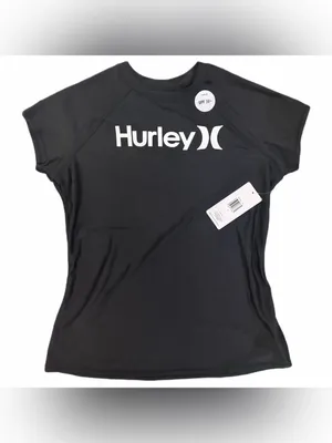 NWT Hurley Women’s Short Sleeve Rash Guard Swim Shirt –‎ Medium thumbnail 7