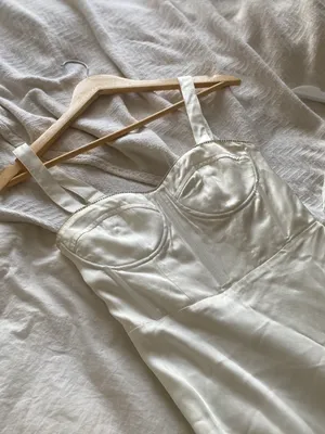 Bohme white satin dress thumbnail 1