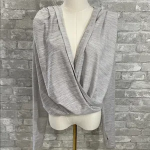 ZYIA Gray Yoga Shawl thumbnail 3