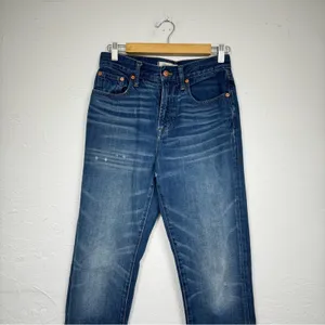Madewell Blue The Perfect Vintage Jeans Womens 26 Raw Hem High Rise Denim Casual thumbnail 3
