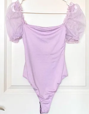 Princess Polly Girl in Love Bodysuit Lilac thumbnail 5