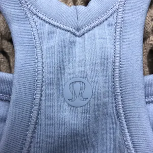 Lululemon NWT Ebb To Street Tank Top Size 12 - Blue Linen thumbnail 7