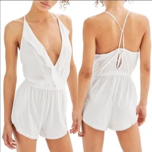 ✨ TOPSHOP
Jersey Wrap Cover-Up Romper✨ thumbnail 2