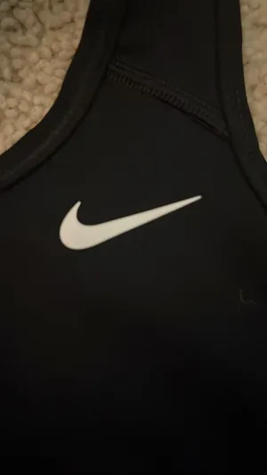 Black Nike Dri-Fit Racerback Sports Bra Medium thumbnail 3