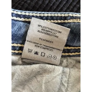 Silver Jeans Suki 17" Surplus Light Wash Low Rise Embroidery‎ Size 31x33 Western thumbnail 8