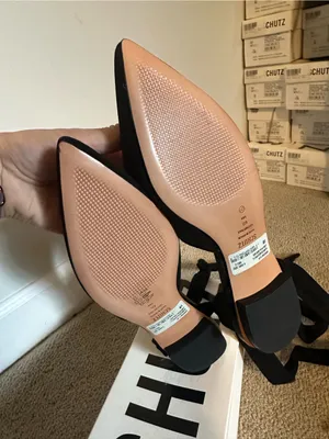 NWT Schutz Barbrah suede wrap ankle flats black 6 thumbnail 3