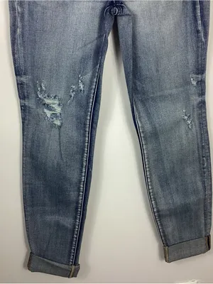 Judy Blue Boyfriend Fit Buttonfly Distressed Jeans Size 1/25 thumbnail 3