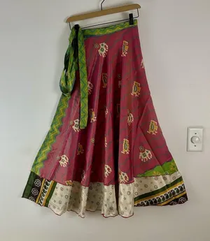Boutique Reversible Maxi Wrap Skirt thumbnail 1