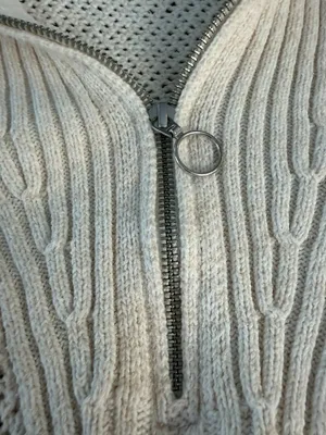 ANTHROPOLOGIE Daily Practice Half-Zip Oversized Pullover Sweater Size Small thumbnail 9