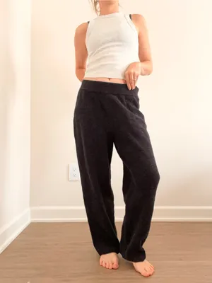 Madewell Navy Knit Lounge Pants thumbnail 3