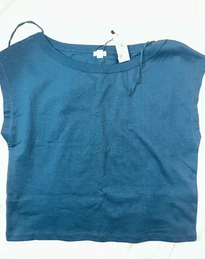 Garage blue wide asymmetrical tee Size S #asymmetrical #summer thumbnail 1