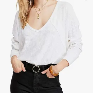 NWOT Free People Santa Clara Thermal In White thumbnail 3
