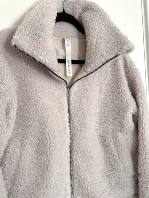 Lululemon Cinchable Fleece Zip Up Jacket in White Opal Size 4 thumbnail 9
