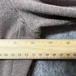Banana Republic Womens XS Taupe Brown Full‎ Zip Shawl Collar Sweatshirt Jacket thumbnail 2