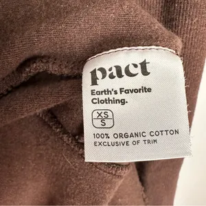 Pact Airplane Cardigan Women's 100% Organic Cotton Long Open Pockets XS Small thumbnail 5