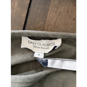 Officine Generale Daily Classics Sweatshirt Size Med Olive Green‎ Organic Cotton thumbnail 5