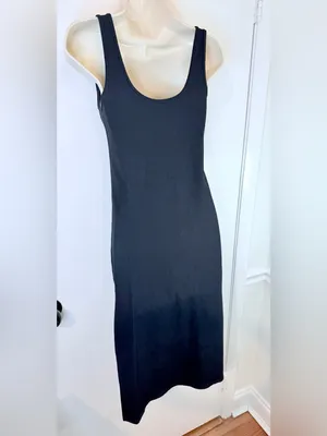 Abercrombie & Fitch Women’s S Black Ribbed Midi Dress thumbnail 7