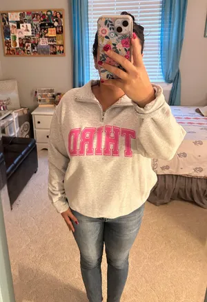 Teach Create Motivate Quarter Zip Size M thumbnail 3