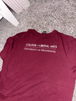 District Maroon Graphic Crew Tee with Gold Accent thumbnail 3