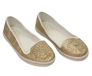 Jack Rogers Mila Gold Glitter Slip Ons 9 thumbnail 1