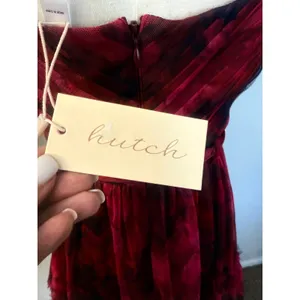 Hutch Madelina Pleated Tulle Tiered Maxi Dress Size 6 $398 NWT thumbnail 8