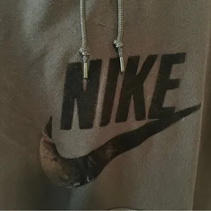 Nike Black Hoodie Small Velour Check thumbnail 7