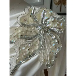 Vintage 80s Susan Roselli for Vijack Grecian Goddess Slinky Dress Ivory Rhinesto thumbnail 3