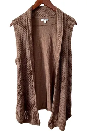 Croft & Barrow brown sweater vest thumbnail 1