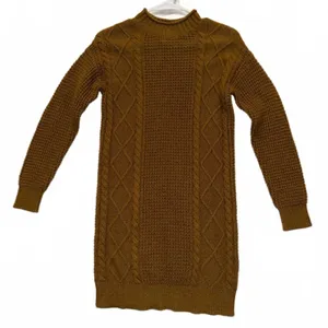 BP Cotton Cable Knit Sweater Dress Olive Breen XXS thumbnail 2