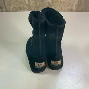 Lamo‎ Black Suede Mid-Calf Boots Size 6 thumbnail 4