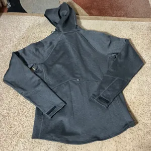 NEW LL Bean Stretch Tech Hoodie Womens XS Alloy Gray Full Zip Performance Jacket thumbnail 5