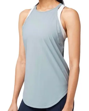 Lululemon Run Off-Route Tank Blue Cast Size 8 thumbnail 1