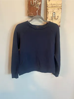Quince SuperSoft Fleece Crew — Navy thumbnail 2
