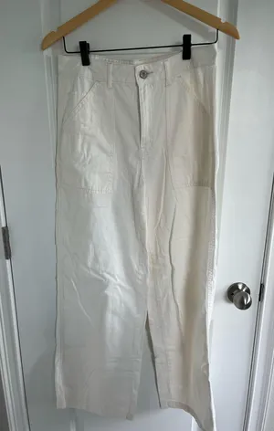 TJ Maxx White Cargo Pants thumbnail 1