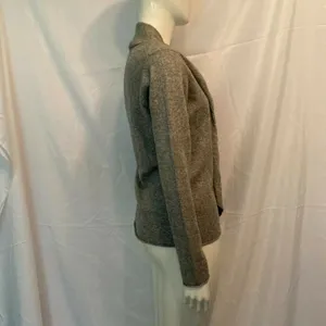 Cashmere Cache Sm Gray Tie Front pullover top‎ Knit thumbnail 3