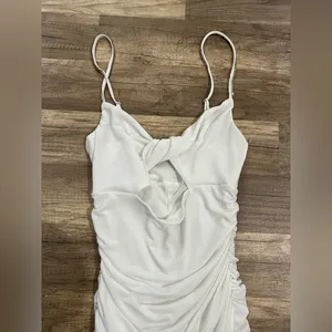 Lucy in the Sky Woman’s White Stretchy Going Out Bodycon Dress Size XS thumbnail 6