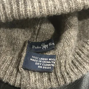 Ralph Lauren Color Block Knit Beanie in Gray and Green. Please see pic for flaws thumbnail 10