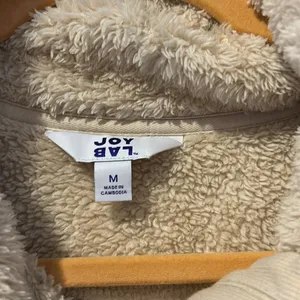 Joylab cream fleece quarterzip pullover sweatshirt thumbnail 4