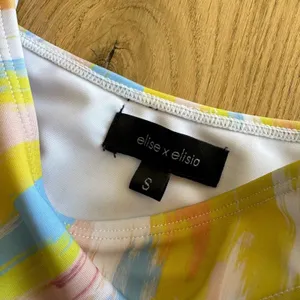 Elise x Elisia - Nova One Piece Asymmetrical Swimsuit in Yellow Multi - NWT thumbnail 4