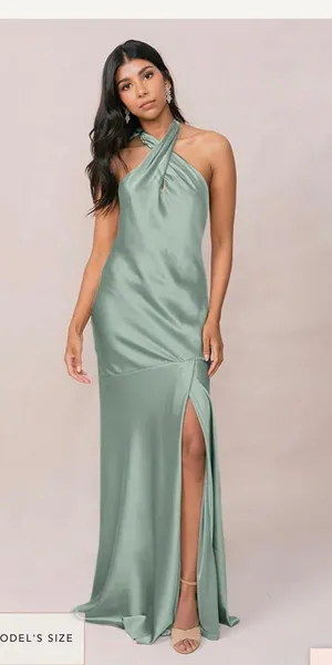 Bridesmaid Dress NEVER WORN Green Size 4 thumbnail 1
