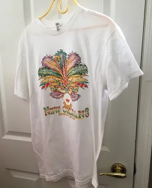 FINAL MARKDOWN Ladies New Orleans tee medium White thumbnail 1